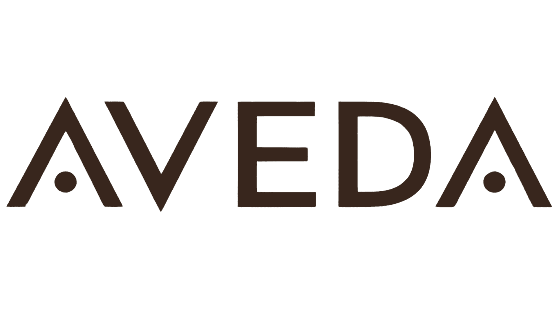 Aveda logo in black text on a transparent background.